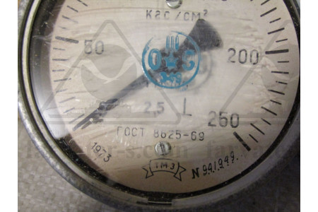 Манометр кл.2,5 "кислород-маслоопасно" ГМ-100