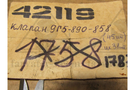 Клапан 9Г5-890-858