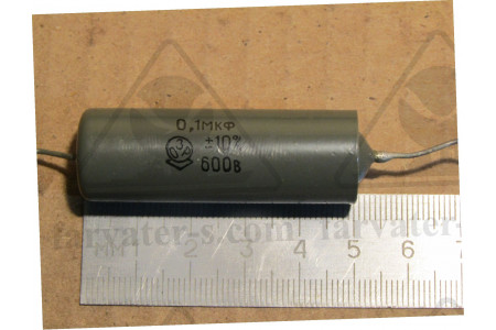 Конденсатор КБГ-М1-600в-0,1мкф±10%
