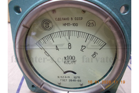 Напоромер(0-1600кг/см2) НМП-100