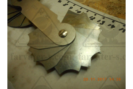 Шаблон радиусомер №3