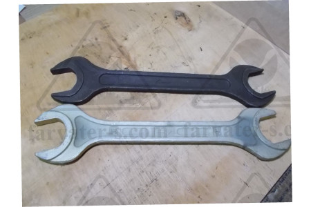 Ключ гаечный рожковый двусторонний плоский 50х55